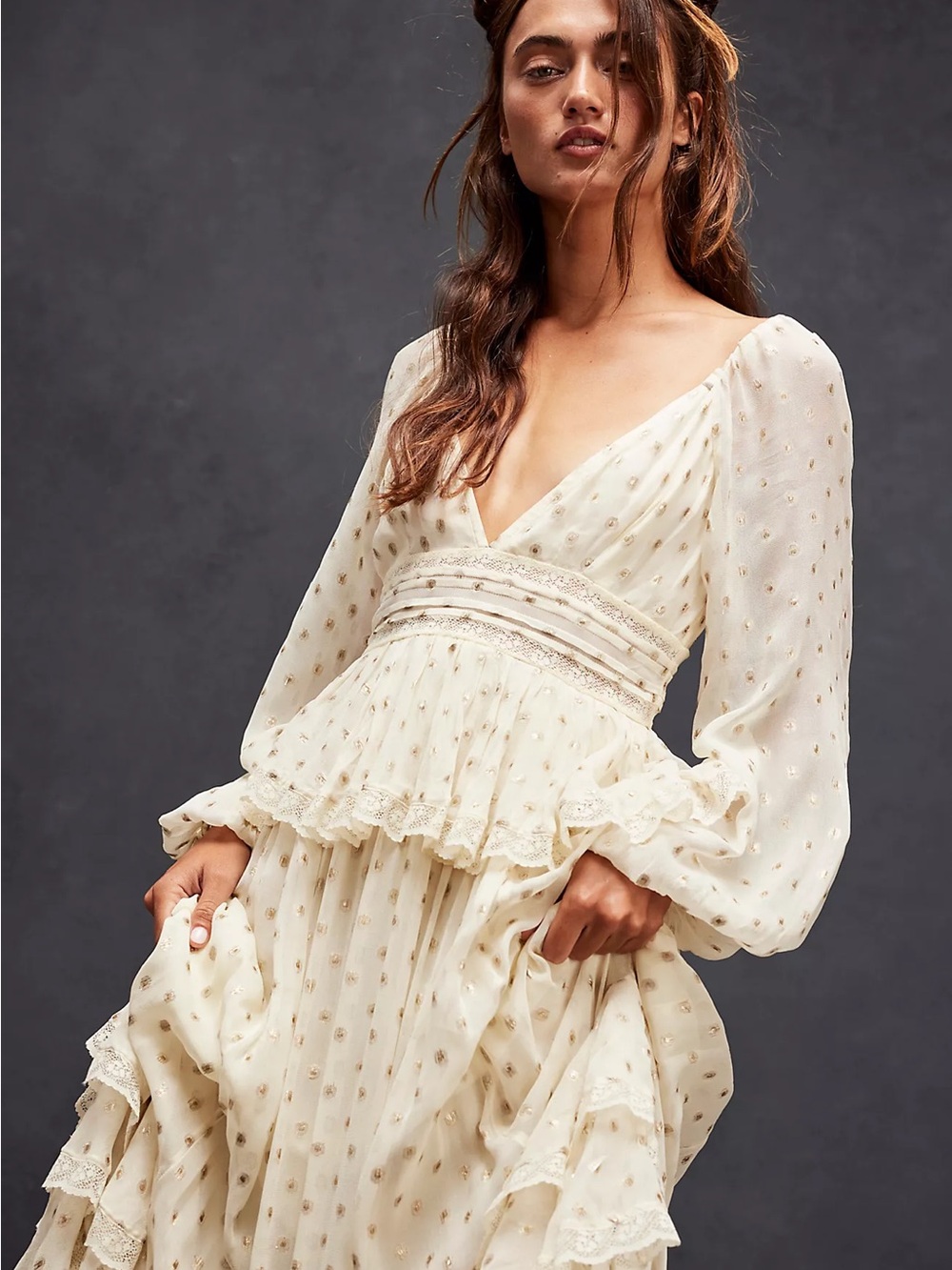 Rococo Sand | Emi Long Sleeved Dress